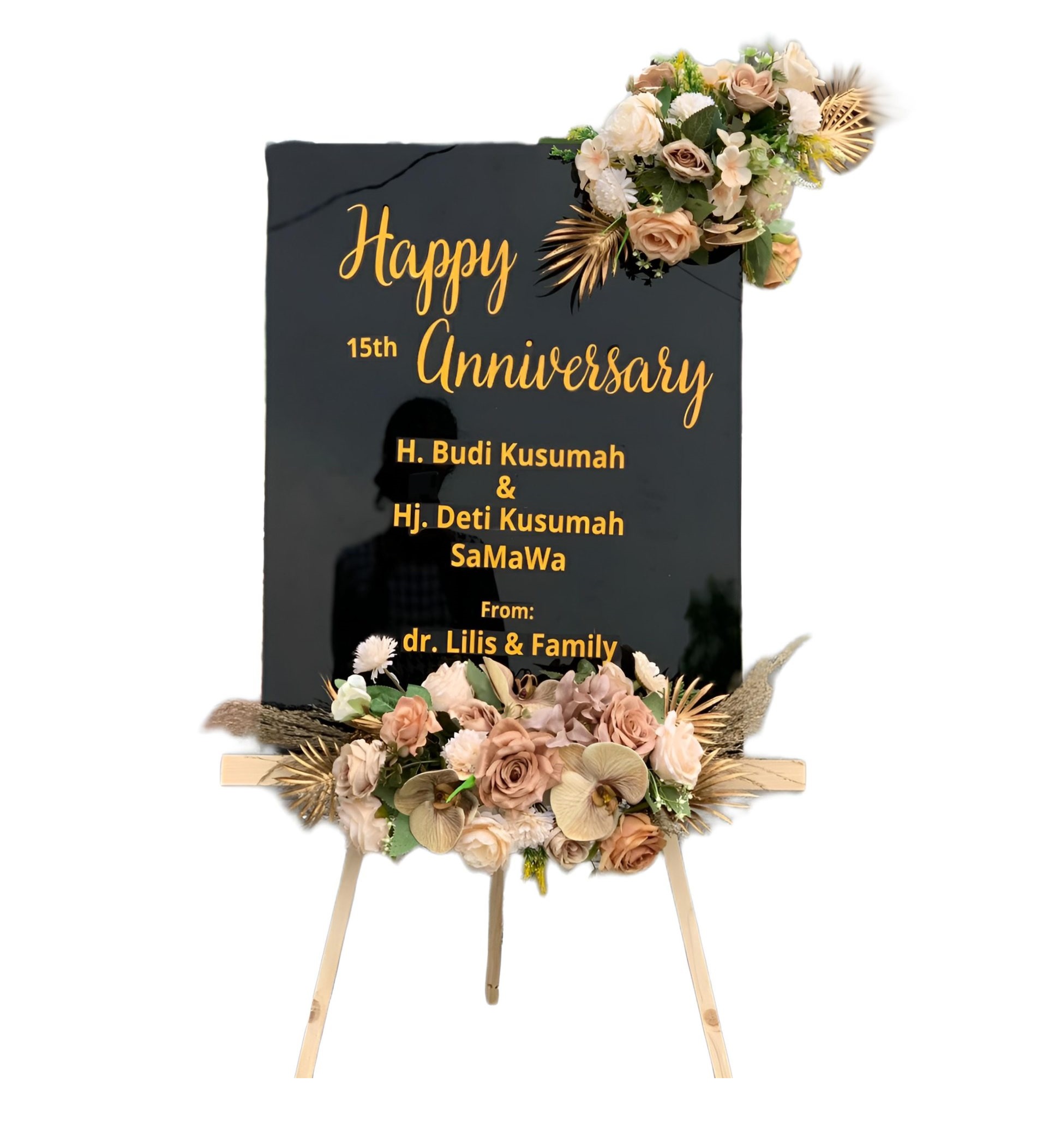 Papan Bunga Akrilik Sedong