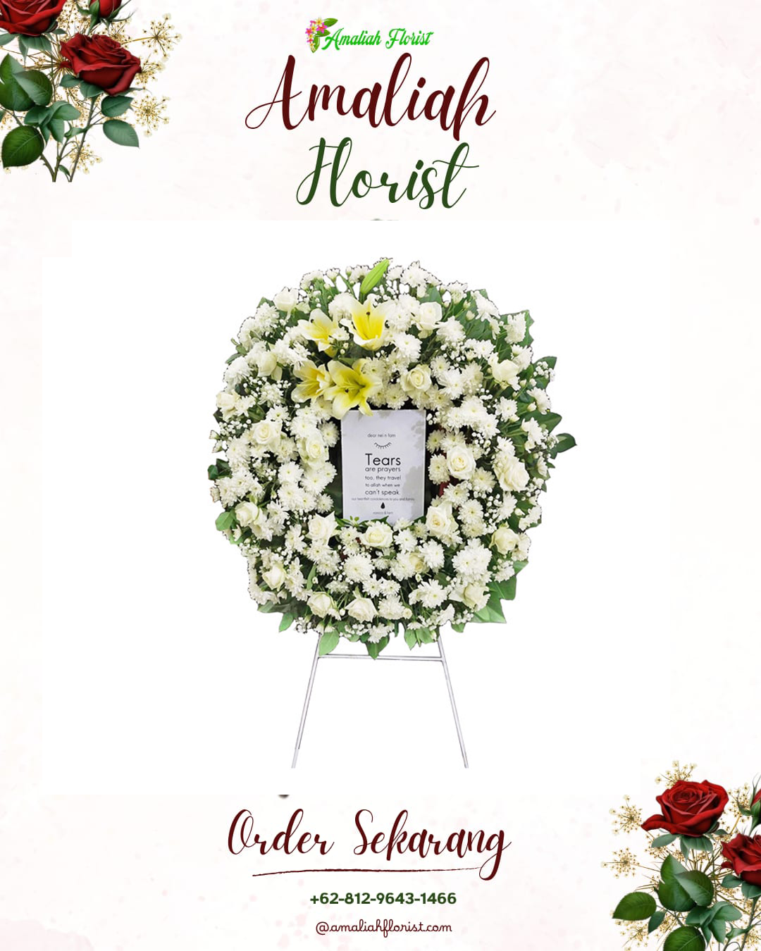 Krans Bunga Duka Sedong